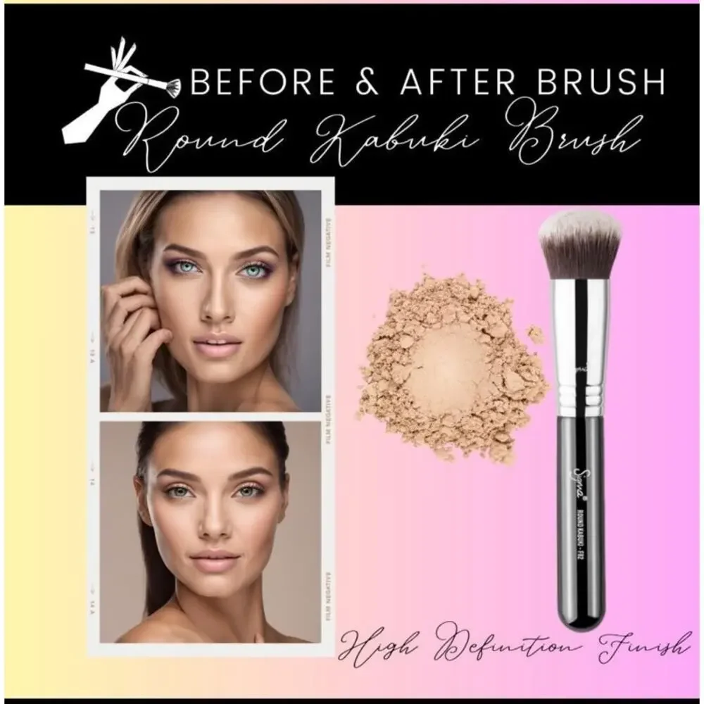 4PC SIGMA BRUSH WITH LEATHER BRUSH CASE